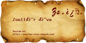 Zsellér Éva névjegykártya